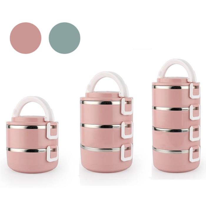 Multi-Layer Insulated Stainless Steel Lunch Box - 2 Colours