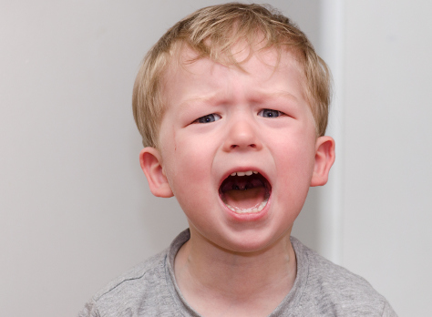 Child having a tantrum