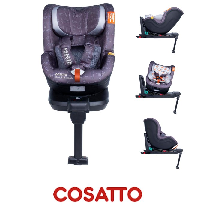 Cosatto RAC Come And Go 360 Spin Group 0 1 Isofix Car Seat Traffic Jam Grey