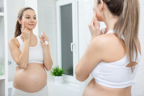 Skin changes in pregnancy 474