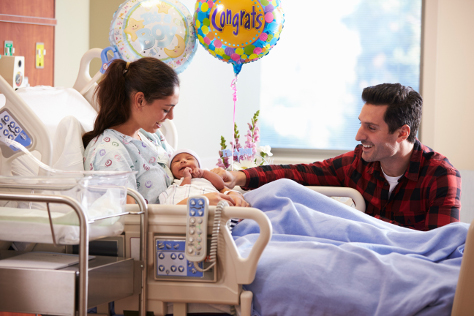 woman in hospital