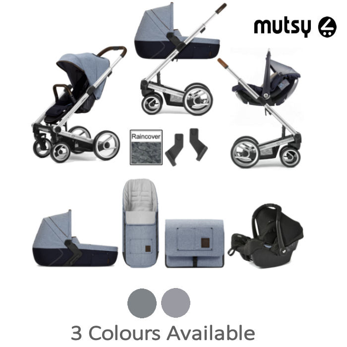 Mutsy I2 Travel System With Carrycot & Accessories