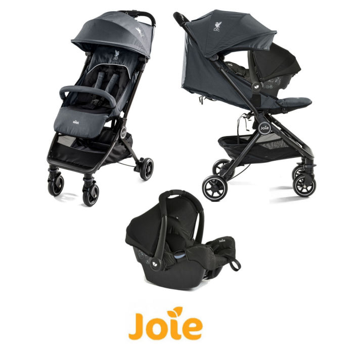 Joie Pact Flex (Gemm) Travel System - (LFC) Black Liverbird