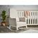 Obaby High Back Rocking Chair - White/Oatmeal