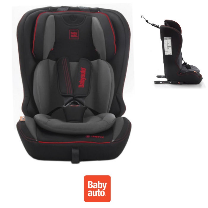 Babyauto YodaFix Every Stage Group 1,2,3 ISOFIX Car Seat - Black / Grey