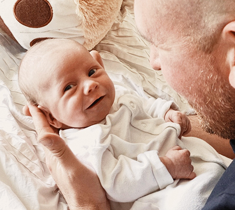 Baby with dad