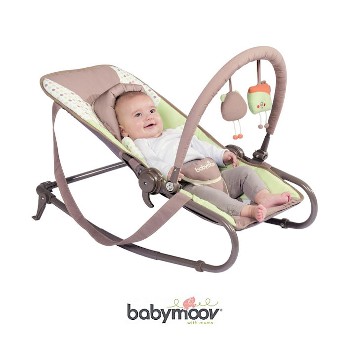 Babymoov Bubble Bouncer Chair - Green - Almond