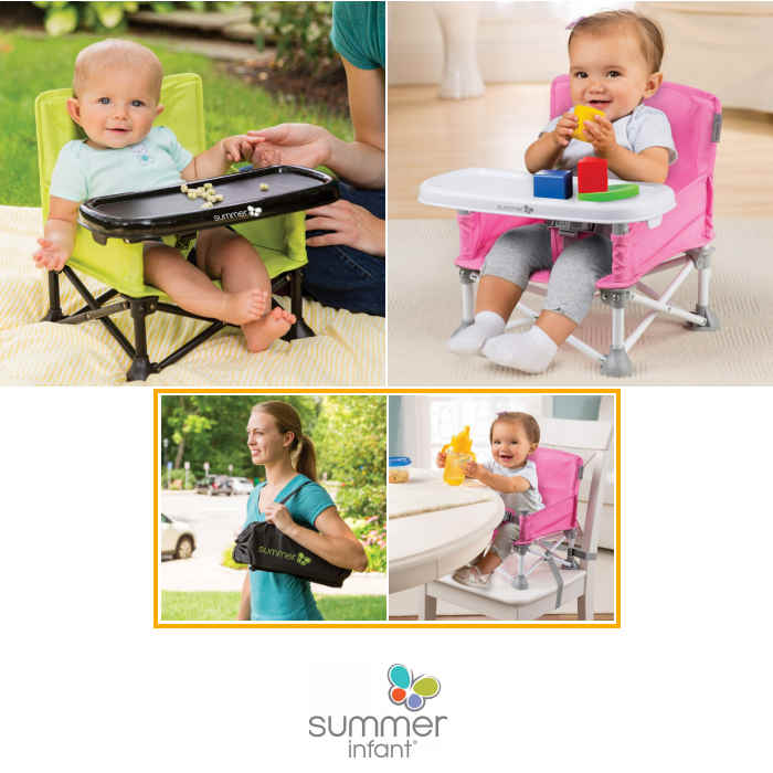 Summer Infant Pop n Sit Portable Highchair Booster Seat