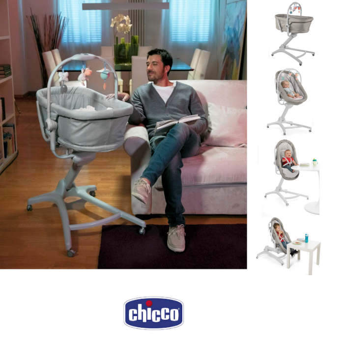 Chicco 4in1 Baby Hug Crib / Seat - Legend