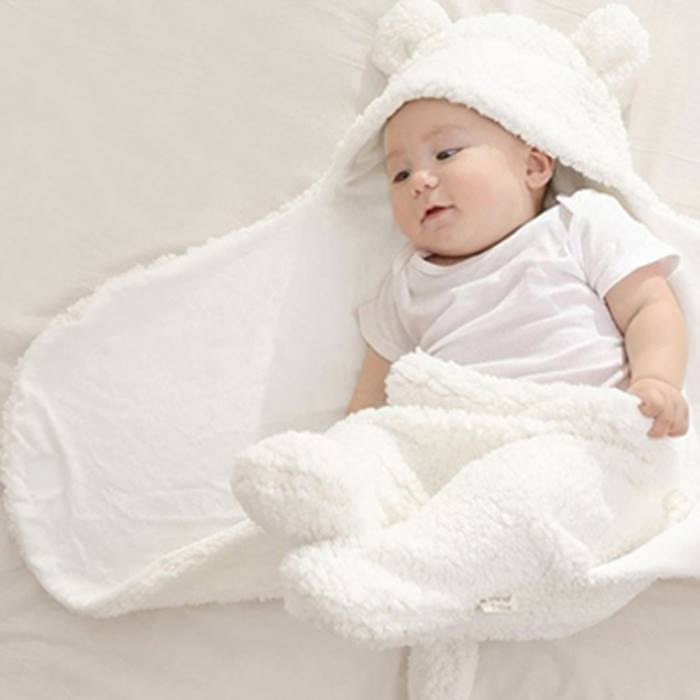 Faux Cashmere Baby Wrap Blanket
