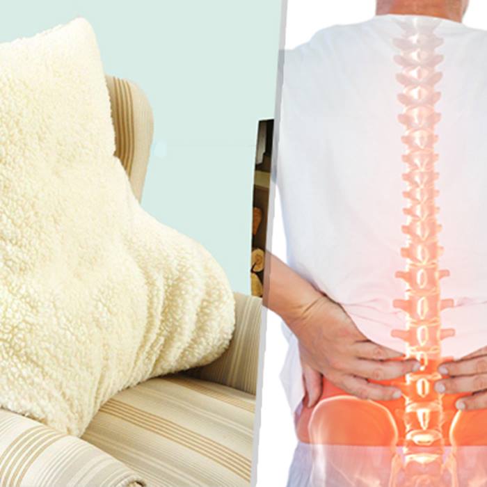 Lumbar Back-Support Woolen Posture-Pillow