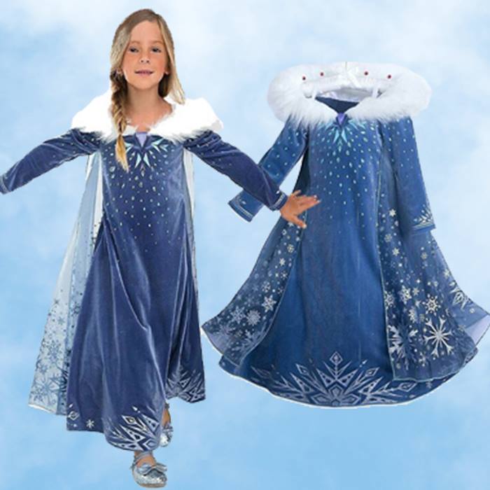 Ice-Queen Princess Dress and Cape - Ages 3-9
