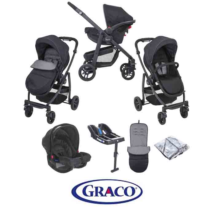 Graco Evo (SnugRide Car Seat) Travel System & Belted Safety Base