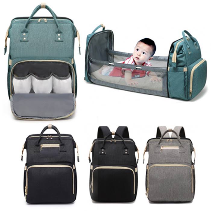 Baby Bag With Foldable Bed Function - 4 Colours
