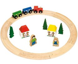 Bigjigs wooden train track 250