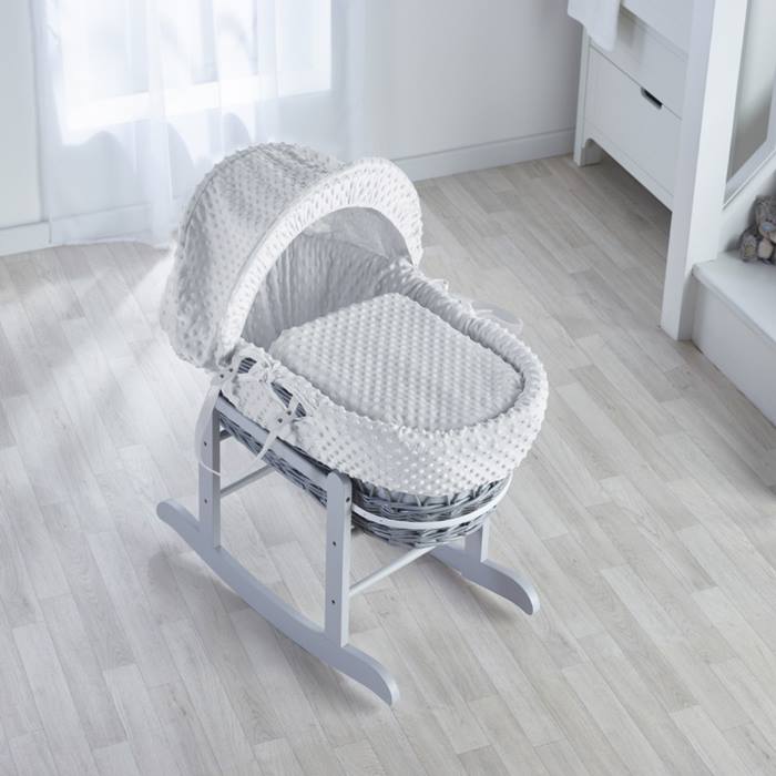 Kinder Valley Wicker Moses Basket & Rocking Stand