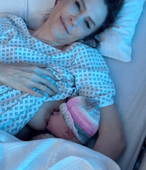 Emma Kenny with baby