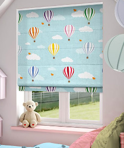 Balloons Flying High Blackout Roller Blind