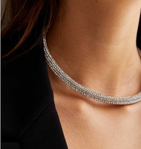 New Look silver necklace 474