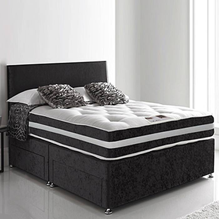 Black divan bed