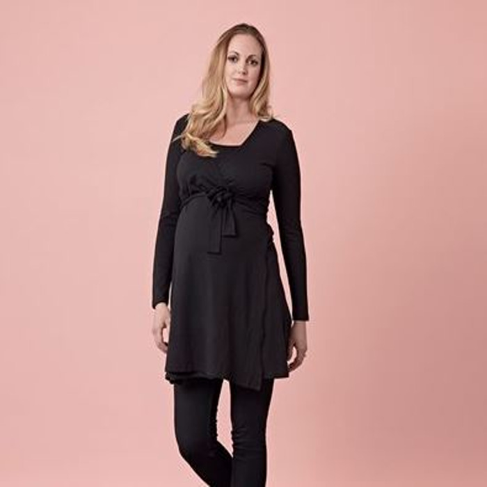 Boutique-black-maternity-dress