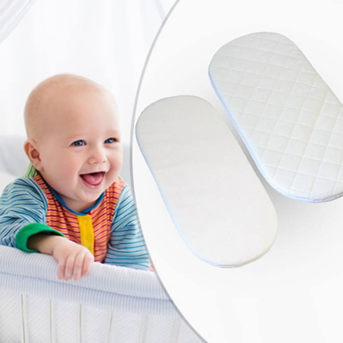 1 or 2 Extra Thick Moses Basket Mattresses - 20 Sizes