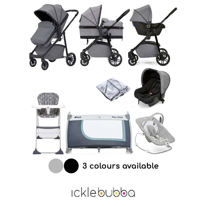 Ickle Bubba Moon (Astral) Everything You Need 3 in 1 Travel System Bundle
