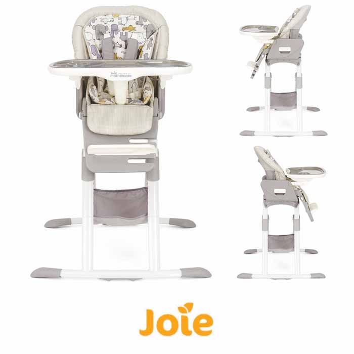 Joie Mothercare Mimzy Whirl Spin 360 Rotating Highchair - Urban Safari