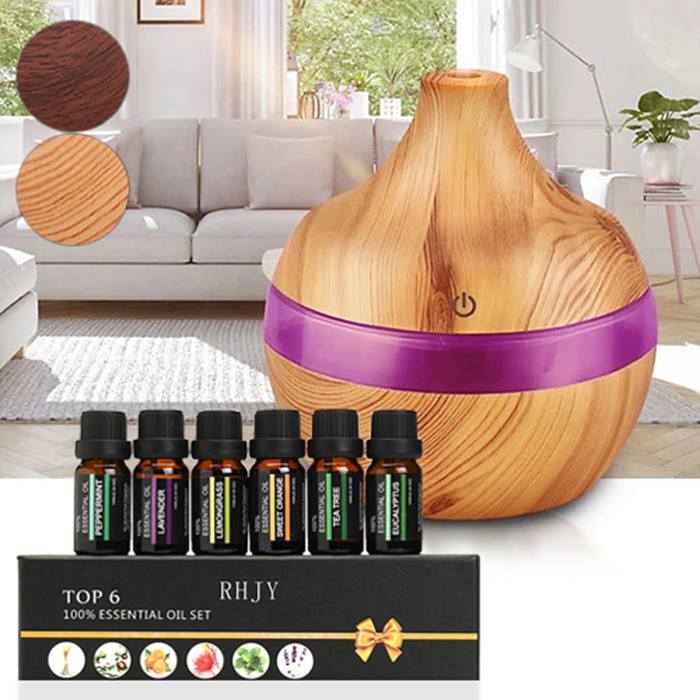 Electric Aroma Humidifier With Essential Oils - 3 Designs & 2 Colours