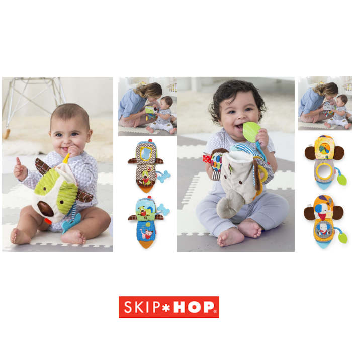 Skip Hop Bandana Buddies 3 in 1 Baby Activity Toy  Puppet Book