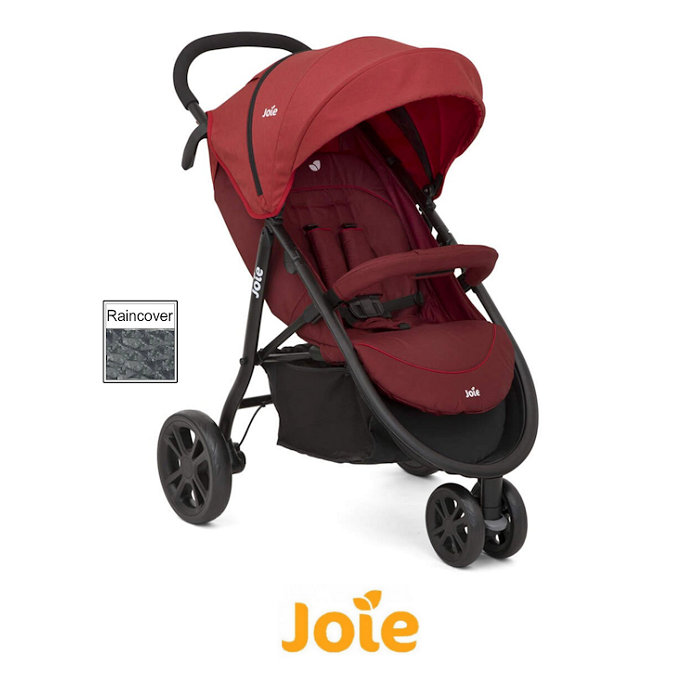 Joie Litetrax 3 Wheel Stroller - Cranberry