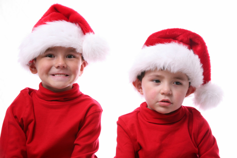 Kids at Christmas