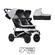 Mountain Buggy Duet V3 Twin Pushchair & Duet Plus Carrycot