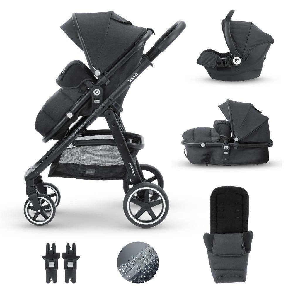 miniuno Toura Travel System - Black Herringbone