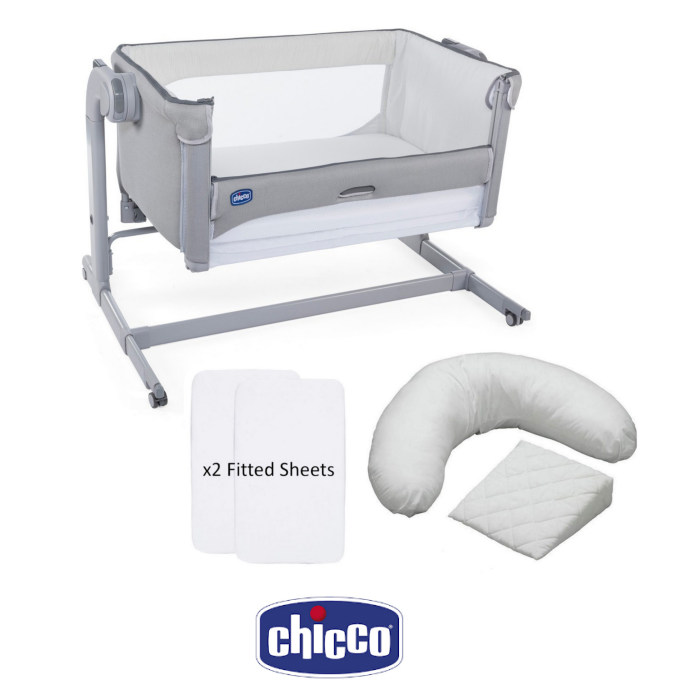 Chicco Next 2 Me Magic Crib, Sheets & Pillow Pack Bundle