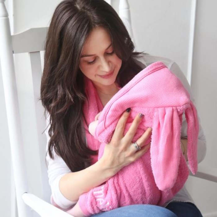 My1styears-Baby Pink Bunny Hooded Towel