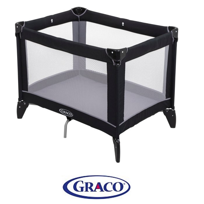 Graco Compact Travel Cot - Black / Grey