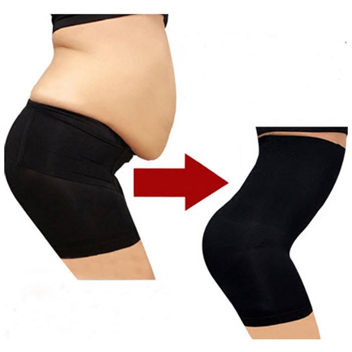 Nude or Black High Waisted Tummy-Tuck Shapewear - 5 Sizes