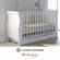Little Acorns Sleigh Cot Bed With Deluxe Foam Mattress