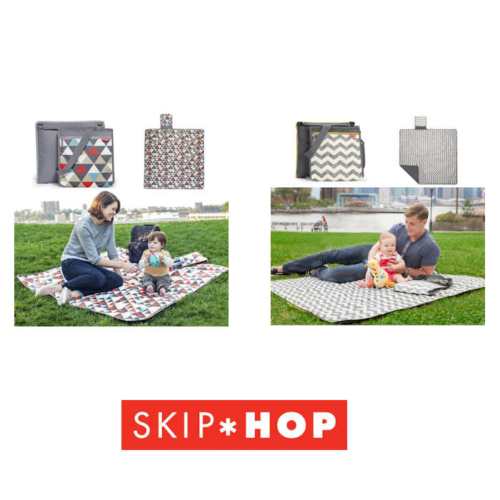 Skip Hop Central Park 2 in 1 Outdoor Blanket  Cooler Bag
