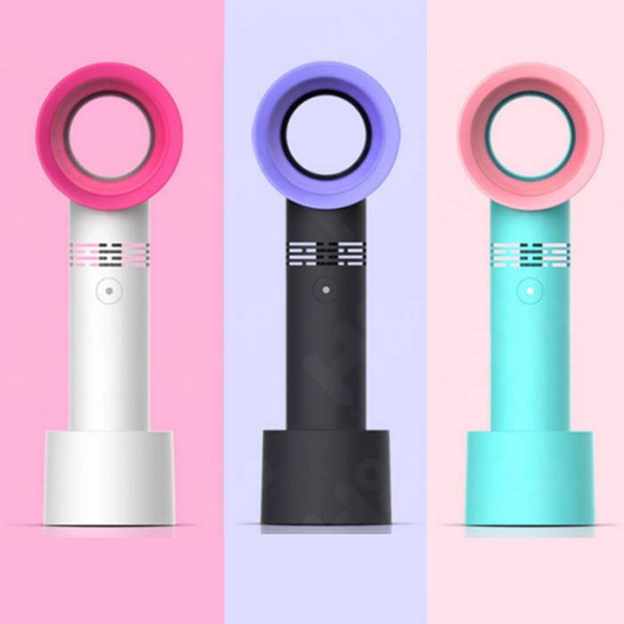 Handheld Bladeless Fan With Stand - 3 Colours