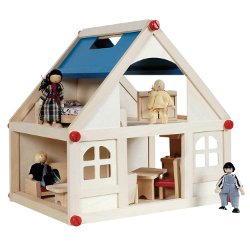 Wooden dolls house