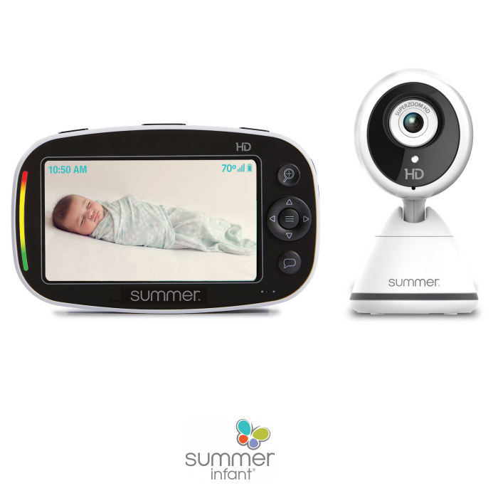 Summer Infant Baby Pixel Zoom HD Digital Video Baby Monitor & Camera - White & Black