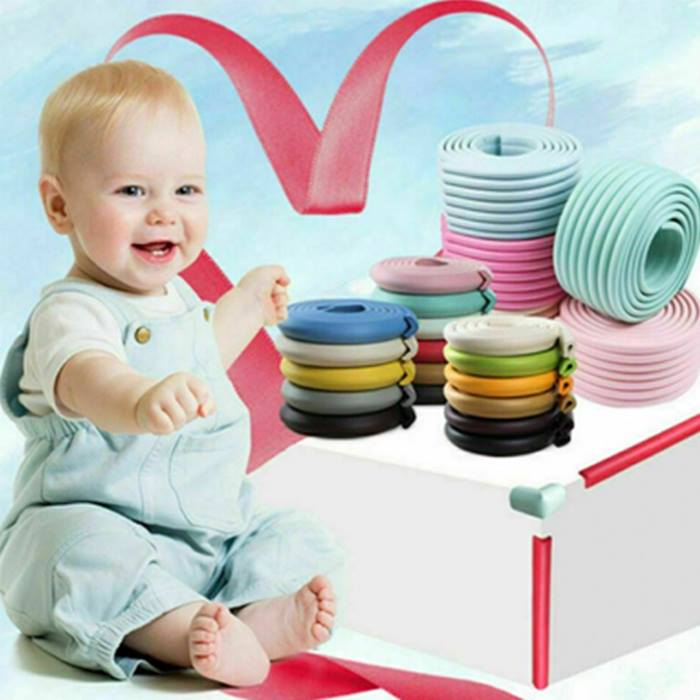 2m Baby Safety Bumper Tape - 18 Colours & 4 Pack Options!