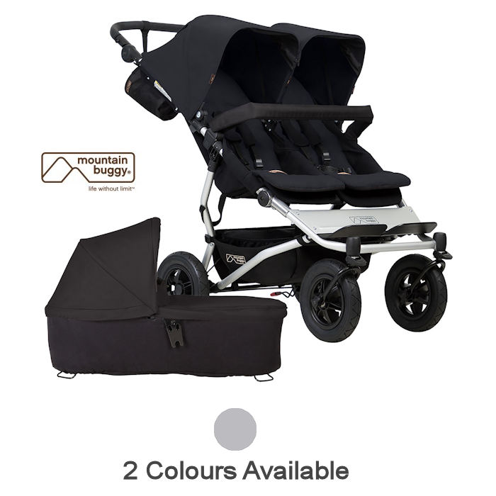 Mountain Buggy Duet V3 Twin Pushchair Carrycot