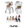 Nuna Zaaz 3 in 1 Highchair Lowchair & Side Crib - Almond
