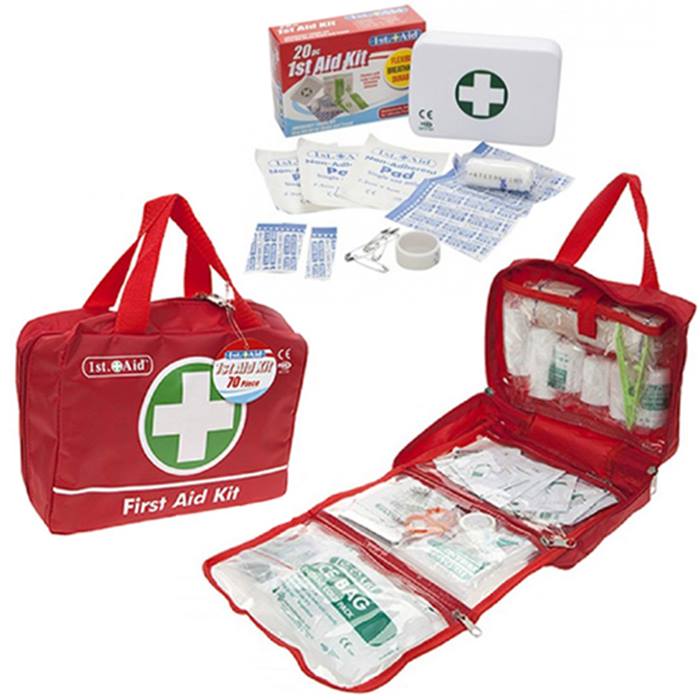 First Aid Kits - 20 or 70 Pieces