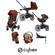 Cybex Priam Lux Platinum Aton M iSize Travel System with Base Autumn Gold