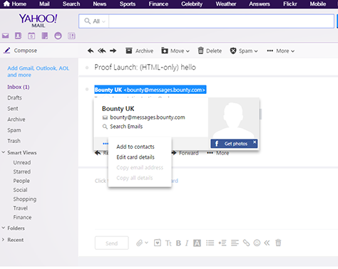 Yahoo screen grab