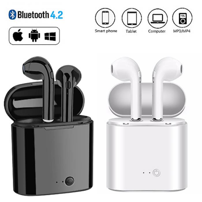 Wireless Apple & Android Compatible Earbuds & Charge Case - 5 Colours